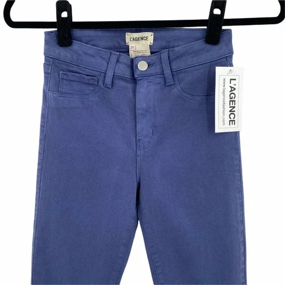 L'Agence Margot High Rise Skinny Jeans in Blue